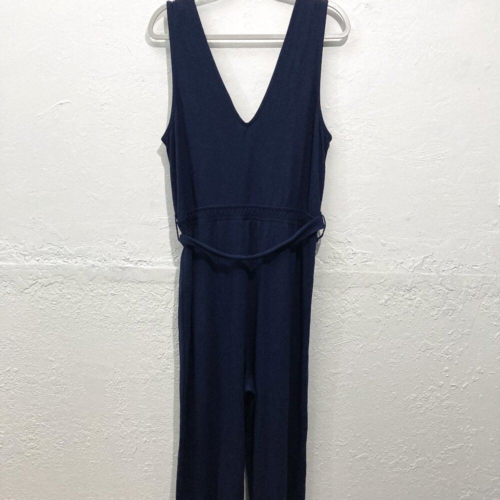 Caralynmirand Jumpsuit Jumper Sleeveless Navy Elastic waist Minimalist XXL - Picture 4 of 13